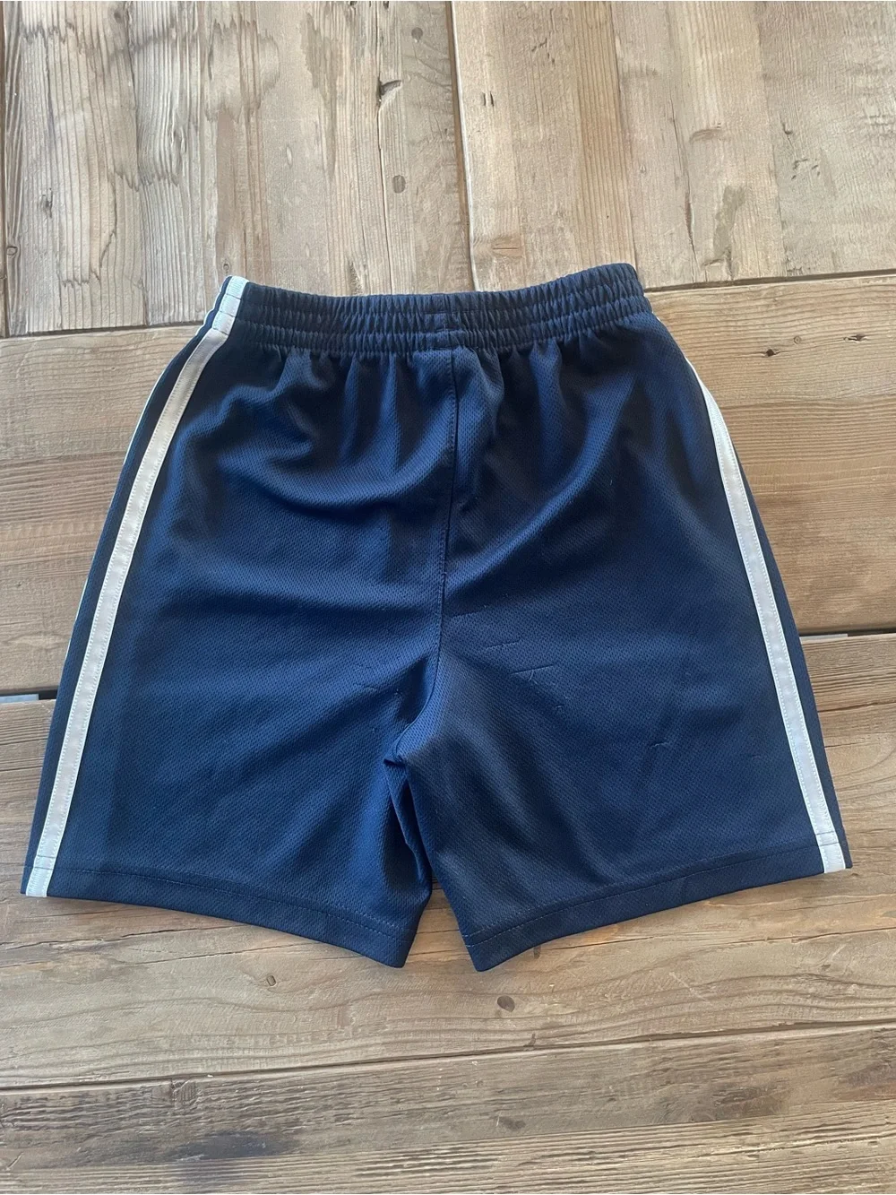 adidas Navy Blue Shorts with White Stripes